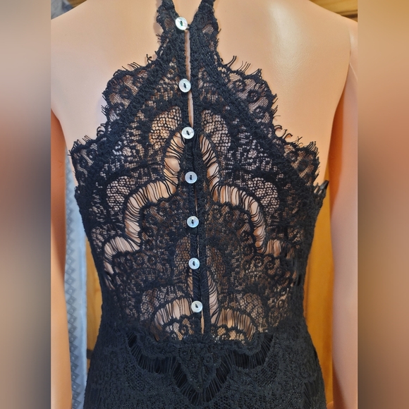 INTIMATELY FREE PEOPLE Elegant‎ Black Lace Dress - Picture 8 of 8